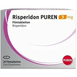 Risperidon Puren 3 mg Filmtabletten 20 St