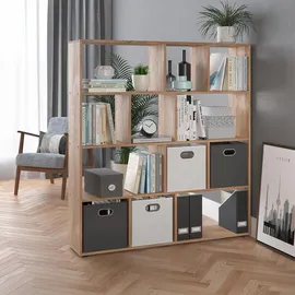 Vicco Raumteiler Pilar 131,6 x 29 x 143 cm Braun