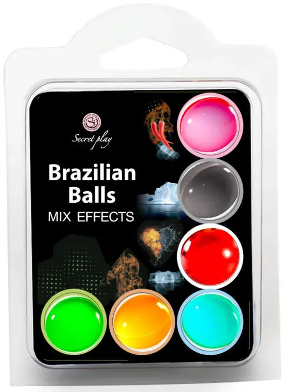 SECRET PLAY SET 6 BRASILIANISCHE BÄLLE MIX-EFFEKT