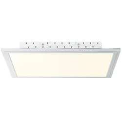 Brilliant LED Panel Flat silber 32W Warmweiß-Tageslicht dimmbar mit Fernbedienun...