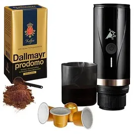 aqiila Coffeebird Portable espresso machine Kaffeemaschine Schwarz Fassungsvermögen Tassen=5 für unterwegs / portable