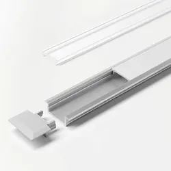 Möbel-Einbauprofil,L 2000mm, ChannelLine C, silberfarbig, Abd. klar