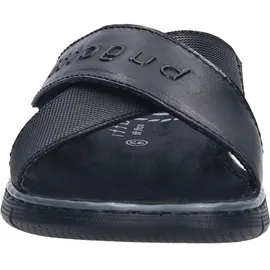Bugatti man Herren Slipper, Männer Slipper, Mokassins,Freizeit,Slip-ons,freitzeitschuhe,offener einschlupf,maennlich,Men's,Black (1000),42 EU/EU UK - 42