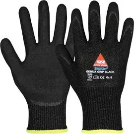 Hase Safety Gloves Hase Schnittschutzhandschuhe Genua Grip Black Größe 7, Dyneema