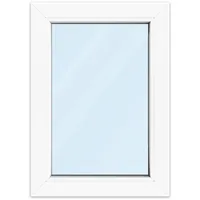 Fenster 50x70 cm, Kunststoff Profil aluplast IDEAL® 4000, Weiß, 500x700 mm, einteilig festverglast, 2-fach Verglasung, individuell konfigurieren