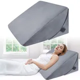 Babenest Verstellbares Keilkissen mit Hochdichteschaum, Lesekissen für Bett