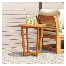 vidaXL Garten-Beistelltisch Ø 70 x 75 cm Braun