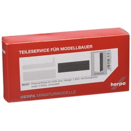 HERPA 082327 082327-Abdeckung für Plattform mit Grundplatte 7,45 m Inhalt 2 Stück,