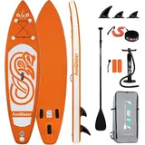 luxuskollektion Inflatable SUP-Board Aufblasbares Stand Up Paddling Board SUP Board mit Zubehör - Orange