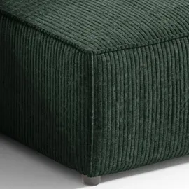 petits-meubles Eckcouch Cord 3-Sitzer Tannengrün