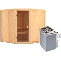 Karibu Kotka inkl. 9 kW Ofen + int. Steuerung