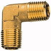 Riegler Winkelstück, außen/außen, R 3/8, SW 17, Messing blank