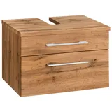 WELLTIME Waschbeckenunterschrank "Davos", braun (eichefarben, eichefarben), B:60cm H:41cm T:47cm, Schränke, Waschbeckenunterschrank, Breite 60 cm