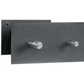 SZ METALL Wandgarderobe 52124 Silber
