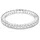Swarovski Matrix Vittore Ring, Rundschliff, Weiß, Silberfarbenes Finish