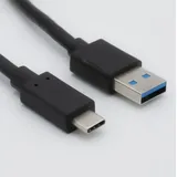 helos USB-C auf USB-A 1 m Schwarz