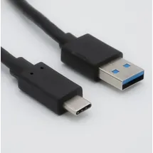 helos USB-C auf USB-A 1 m Schwarz