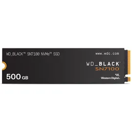 WD_Black SN7100 NVMe SSD 500 GB (High-Performance Gaming-Speicher, bis zu 6.800 MB/s Lesegeschwindigkeit, PCIe Gen4, Energieeffizienz) Für Desktop, Laptop & Handheld-Spielekonsolen