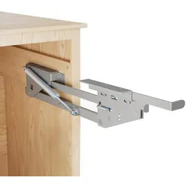 Maclean Brackets Lift ausziehbares Einbau-Küchenregal 5-20kg. 820x168x106mm MC-497 | Silber