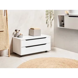 Beliani Osasco Badezimmerschrank 80 x 39 x 39 cm Weiß