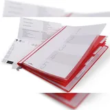 Durable Personalhefter Kunststoff rot 5 x kaufmännische Heftung, 5 St.