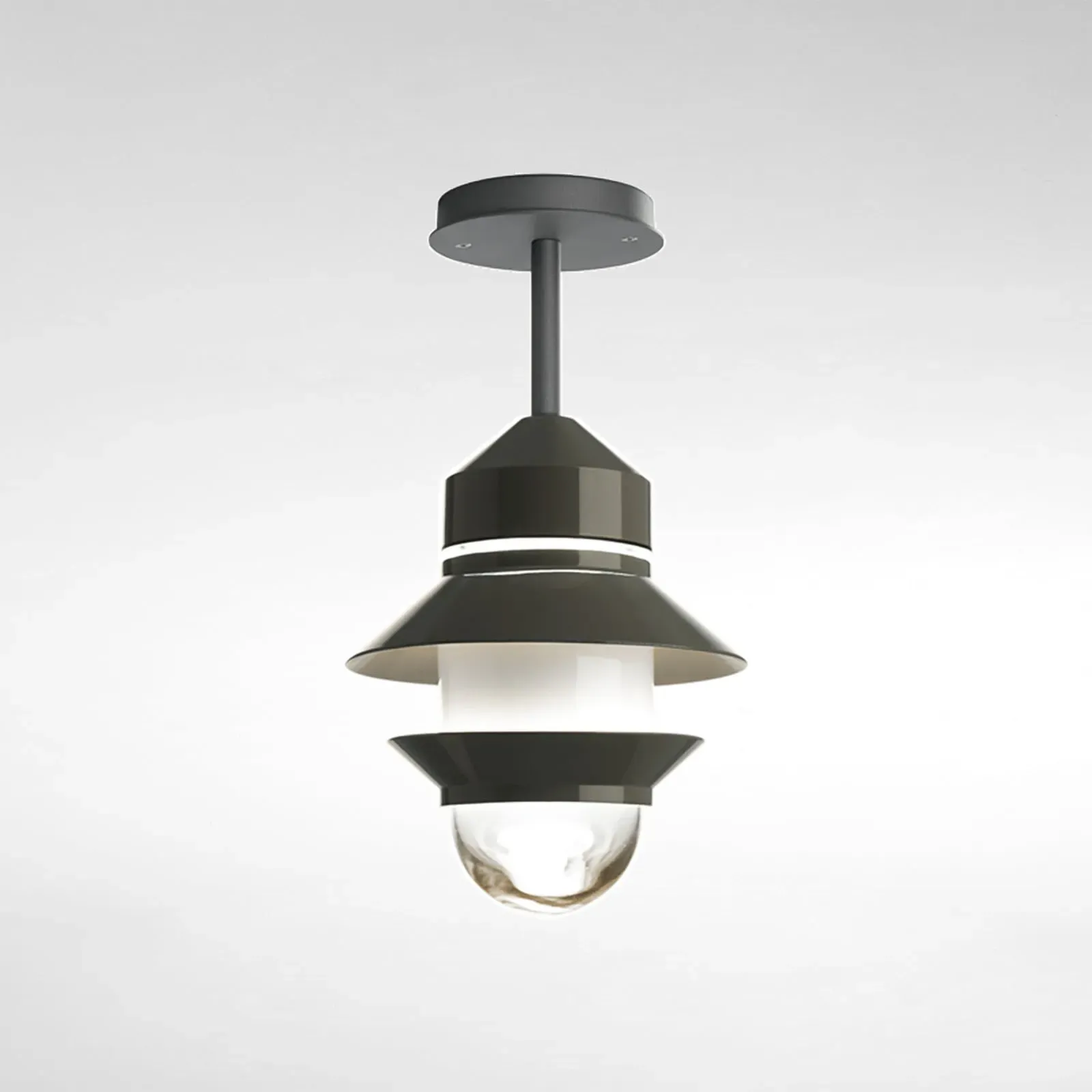 Außenleuchte MARSET, Santorini, dimmbar, Schwarz, Glas, Design - 38.6