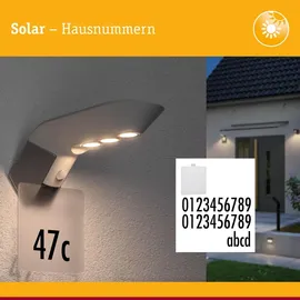 Paulmann Solar LED Hausnummernleuchte Soley Transparent