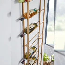 KADIMA DESIGN Weinregal 36 x 150 x 8 cm Gold