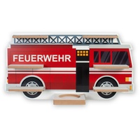 Tonie Regal „Feuerwehr“ - für Toniebox  &  Tonies; inkl. 40 Metallplättchen