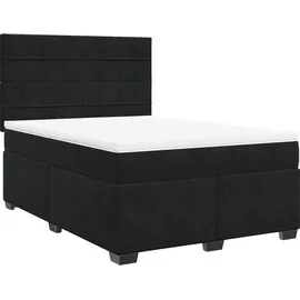 vidaXL Boxspringbett 140 x 200 cm Schwarz