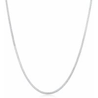 Elli Kette ohne Anhänger Panzerkette Collier Basic Chunky Chain 925er Silber silberfarben 40 cm