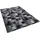 Snapstyle Designer Velour Teppich, Mystic Karo Blau Grau 200x300cm
