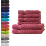 Hometex Premium Textiles Hometex Premium Handtuchset 5-tlg. rot