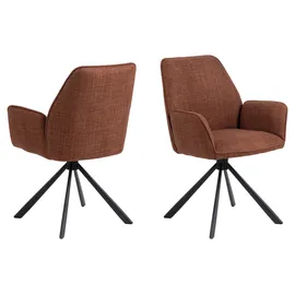 Actona Esszimmerstuhl Glenda Orange 2er-Set