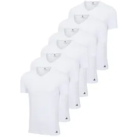 adidas V-Neck Shirt weiß XL