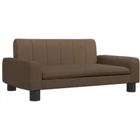 Kindersofa Braun 70x45x30 cm Stoff - Braun