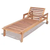 aea Gartenliege 210 x 75 x 45 cm Beige/Braun