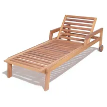 aea Gartenliege 210 x 75 x 45 cm Beige/Braun