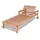 aea Gartenliege 210 x 75 x 45 cm Beige/Braun