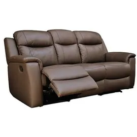 vente-unique Ledergarnitur Relax 3+2+1 - braun - Evasion