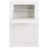 MID.YOU Schreibtisch »Milano«, BxH: 81 x 128,5 cm, MDF/Spanplatte/ABS/Metall - weiss