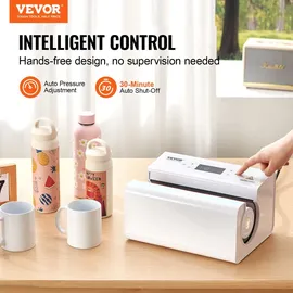 Vevor automatische Tumbler-Hitzepresse Sublimationsbecher, 325-887ml Weiß