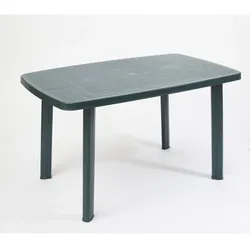 Progarden Gartentisch Esstisch – 138x87x72 cm, Schwarz, Vollkunststoff (PP), UV-beständig, wetterfest, Made in Italy