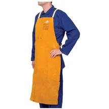 Weldas Schürze Spaltleder GB Golden Brown 107x60cm - XL
