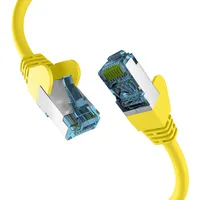 EFB ELEKTRONIK EFB RJ45 PATCHKABEL mit CAT7 ROHKABEL GELB 0.15m