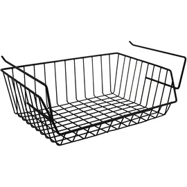 MSV Hängekorb aus Metall 40 x 27 x 14 cm schwarz