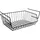 MSV Hängekorb aus Metall 40 x 27 x 14 cm schwarz