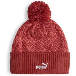 ESS Beanie mit Bommel Erwachsene PUMA Intense Red ROT ADULTE