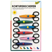 Folia Konturenscheren verschiedene Farben 6 Stück