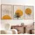 Asir Bilderrahmen Beige/Orange 50x70 cm 3er Set